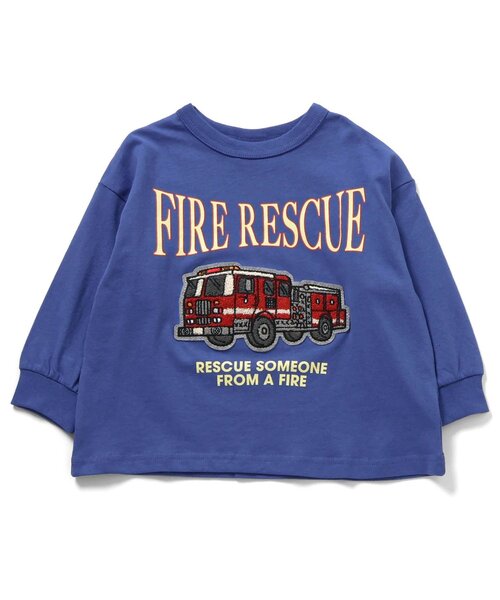 BREEZE（ブリーズ）の「【リンク】ユニークサガラワッペンロンT（Tシャツ/カットソー・キッズ・グリーン/ピンク/レインボー/チャコール/ブルー/オフホワイト・80/90/100/110/120/130/140）」の19枚目の写真