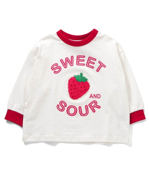 BREEZE（ブリーズ）の「【リンク】ユニークサガラワッペンロンT_ジュニア対応（Tシャツ/カットソー・キッズ・グリーン/ピンク/レインボー/チャコール/ブルー/オフホワイト・80/90/100/110/120/130/140）」の10枚目の写真