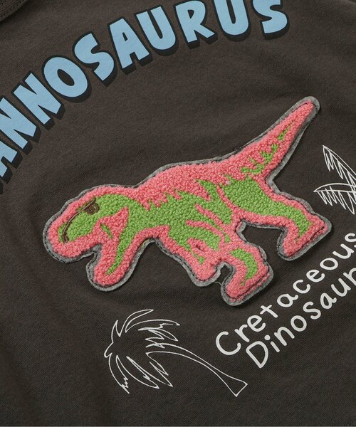 BREEZE（ブリーズ）の「【リンク】ユニークサガラワッペンロンT_ジュニア対応（Tシャツ/カットソー・キッズ・グリーン/ピンク/レインボー/チャコール/ブルー/オフホワイト・80/90/100/110/120/130/140）」の15枚目の写真