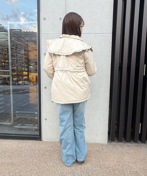 frunco(フランコ)の「【ZOZOTOWN限定】襟付きガーリーミリタリーコート(その他アウター・レディース・ブラック/ベージュ/カーキ・FREE)」の11枚目の写真