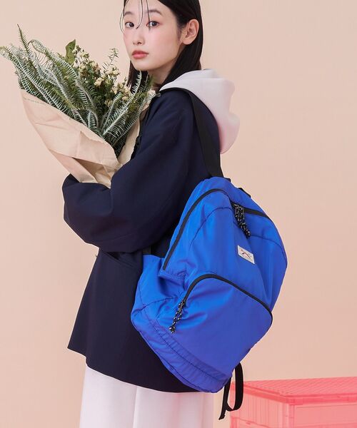 PENNEYS(ぺニーズ)の「【PENNEY'S】パッカブルリュックサック(バックパック/リュック・レディース・グレー/ブルー/ブラック・FREE)」の1枚目の写真