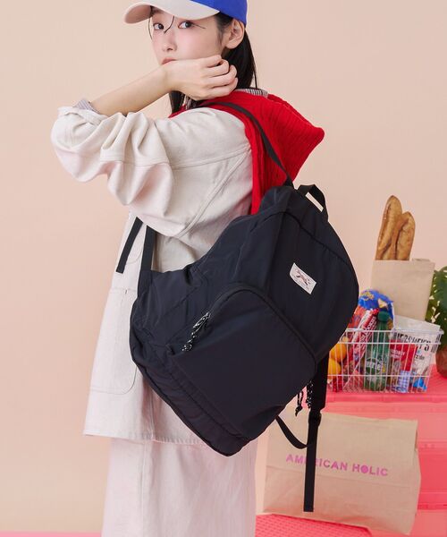 PENNEYS(ぺニーズ)の「【PENNEY'S】パッカブルリュックサック(バックパック/リュック・レディース・グレー/ブルー/ブラック・FREE)」の2枚目の写真