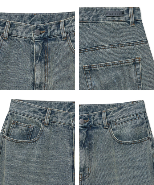 NOIRER(ノイア)の「クラシックワイドデニムパンツ(ライトブルー)(デニムパンツ・メンズ・その他・48/50/52)」の4枚目の写真
