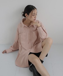 hellam（へラム）の「合繊オーバーサイズシャツ（シャツ/ブラウス）」