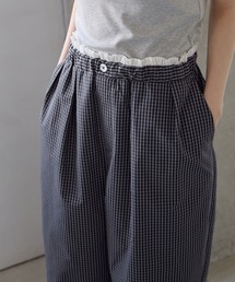 CHAN ME（チャンミ）の「レイヤード風チェックイージーパンツ（その他パンツ）」