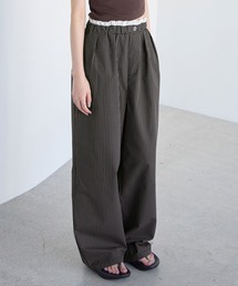 CHAN ME（チャンミ）の「レイヤード風チェックイージーパンツ（その他パンツ）」