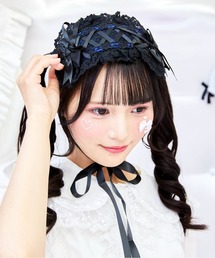 ヘッドドレス」に該当するブラック/黒色系のファッション通販 - ZOZOTOWN