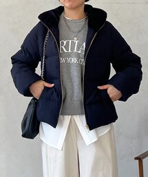 un dix cors（アンディコール）の「ファーフードコンパクトダウン（ダウンジャケット/コート）」