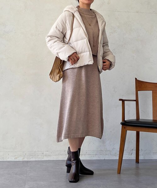 un dix cors（アンディコール）の「ファーフードコンパクトダウン（ダウンジャケット/コート・レディース・ネイビー/アイボリー/ブラック・FREE）」の8枚目の写真