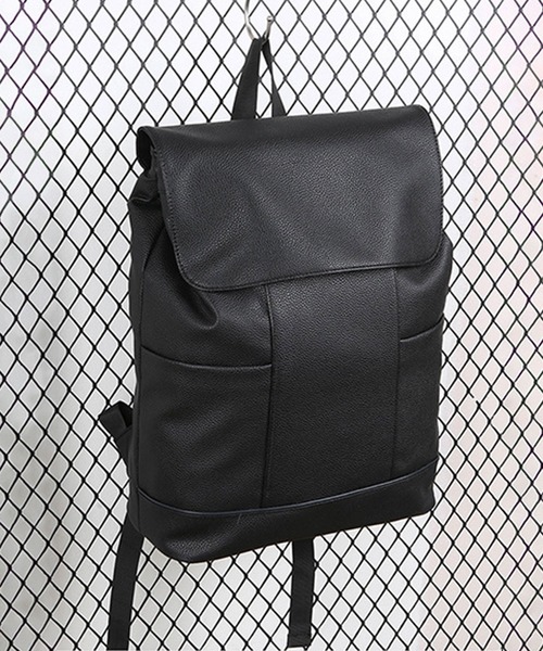 CALIFORNIA OUTFITTERS（カリフォルニア アウトフィッターズ）の「1D44-KR PUレザー スクエアフラップ バックパック（バックパック/リュック・メンズ・ブラック・ONESIZE）」の15枚目の写真