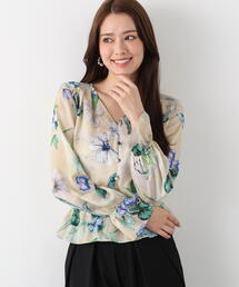 PINKY&DIANNE | ◆ボタニカルアートプリントブラウス(シャツ/ブラウス)