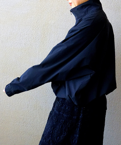 JOURNAL STANDARD LUXE（ジャーナルスタンダード　ラックス）の「ドライナイロンハーフジップブルゾン（ブルゾン・レディース・ブラック/ネイビー・FREE）」の9枚目の写真