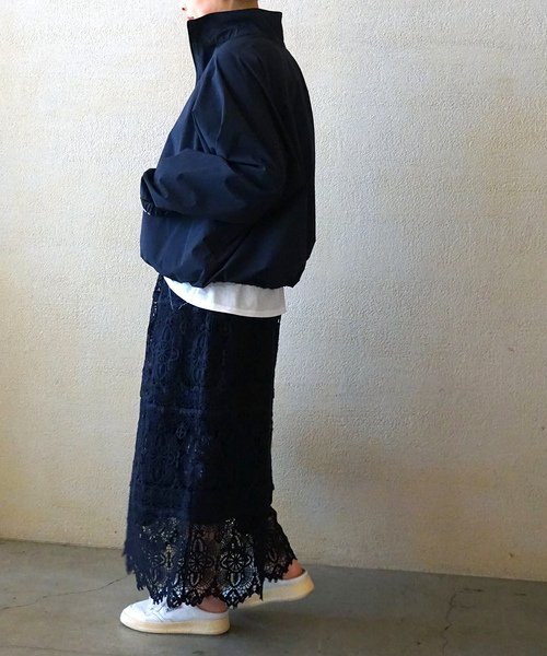 JOURNAL STANDARD LUXE（ジャーナルスタンダード　ラックス）の「ドライナイロンハーフジップブルゾン（ブルゾン・レディース・ブラック/ネイビー・FREE）」の10枚目の写真