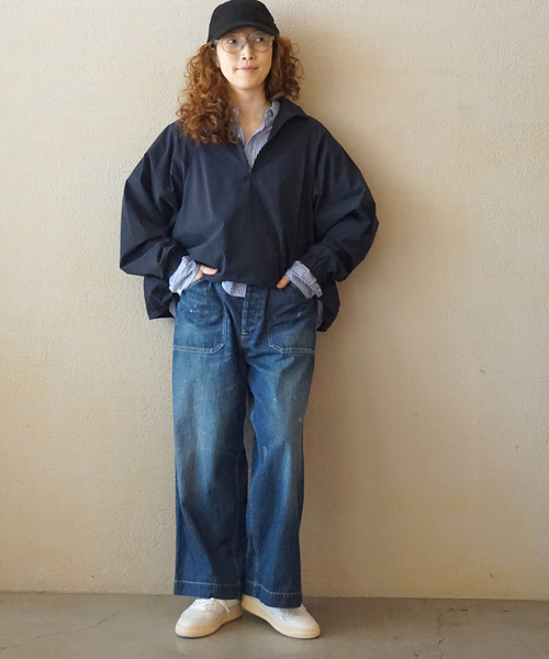 JOURNAL STANDARD LUXE（ジャーナルスタンダード　ラックス）の「ドライナイロンハーフジップブルゾン（ブルゾン・レディース・ブラック/ネイビー・FREE）」の12枚目の写真