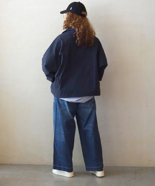 JOURNAL STANDARD LUXE（ジャーナルスタンダード　ラックス）の「ドライナイロンハーフジップブルゾン（ブルゾン・レディース・ブラック/ネイビー・FREE）」の14枚目の写真