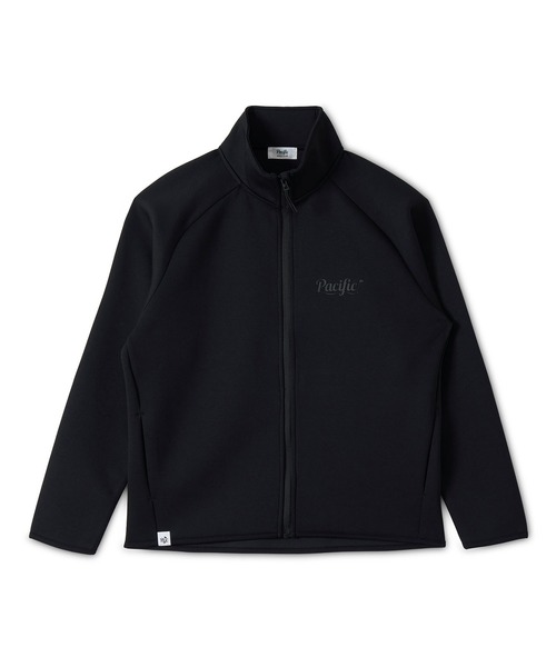 Pacific GOLF CLUB(パシフィックゴルフクラブ)の「DOUBLE KNIT ZIP BLOUSON(ジャージ・メンズ・ブラック/グレー・M/L/S/XL)」の1枚目の写真