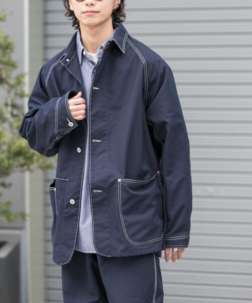 FORK&SPOON（フォークアンドスプーン）の「FORK&SPOON　PEダックカバーオール（カバーオール・メンズ・ネイビー/アイボリー・4/5）」の21枚目の写真