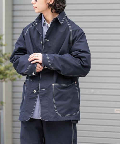 FORK&SPOON（フォークアンドスプーン）の「FORK&SPOON　PEダックカバーオール（カバーオール・メンズ・ネイビー/アイボリー・4/5）」の20枚目の写真