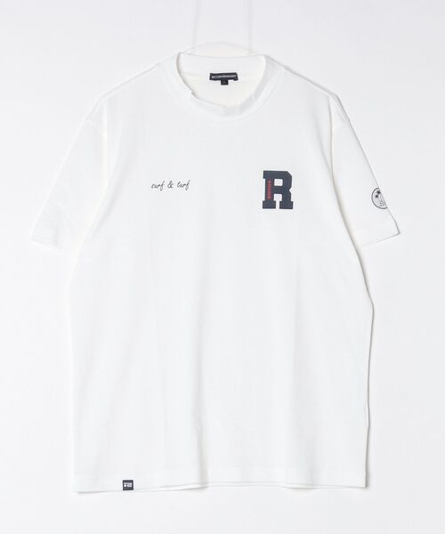 ROSASEN(ロサーセン)の「【Rosasen/GOLF】 ベアカノコ 半袖モックネック(ポロシャツ・メンズ・ホワイト/ネイビー/オレンジ・48/50/52)」の1枚目の写真