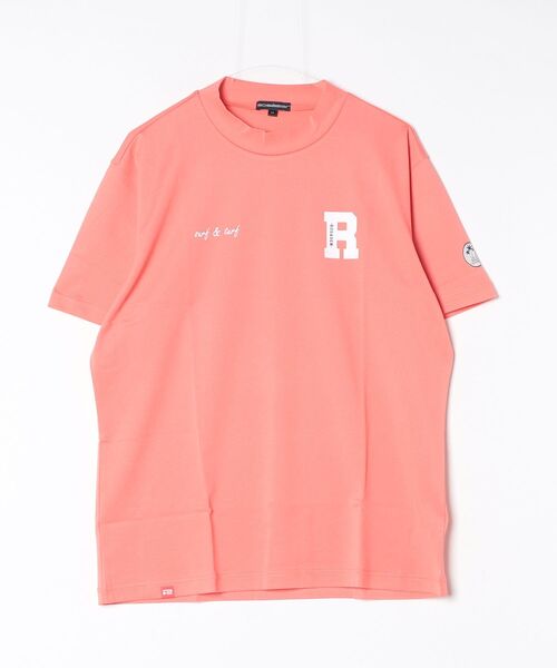 ROSASEN(ロサーセン)の「【Rosasen/GOLF】 ベアカノコ 半袖モックネック(ポロシャツ・メンズ・ホワイト/ネイビー/オレンジ・48/50/52)」の2枚目の写真