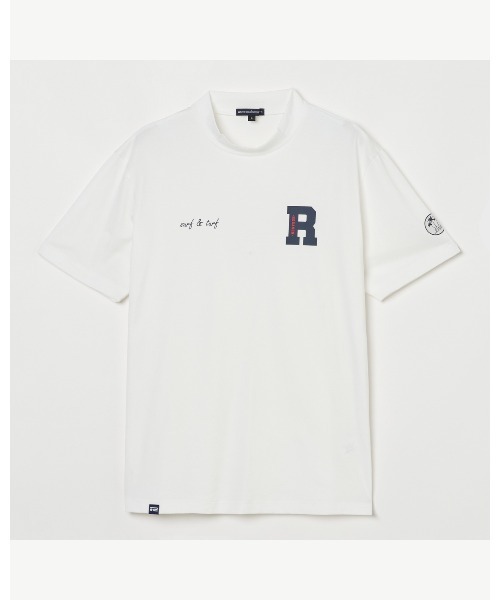 ROSASEN(ロサーセン)の「【Rosasen/GOLF】 ベアカノコ 半袖モックネック(ポロシャツ・メンズ・ホワイト/ネイビー/オレンジ・48/50/52)」の8枚目の写真
