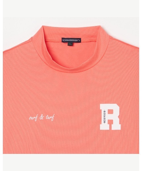 ROSASEN(ロサーセン)の「【Rosasen/GOLF】 ベアカノコ 半袖モックネック(ポロシャツ・メンズ・ホワイト/ネイビー/オレンジ・48/50/52)」の12枚目の写真