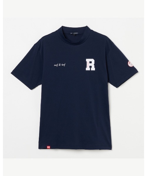 ROSASEN(ロサーセン)の「【Rosasen/GOLF】 ベアカノコ 半袖モックネック(ポロシャツ・メンズ・ホワイト/ネイビー/オレンジ・48/50/52)」の19枚目の写真