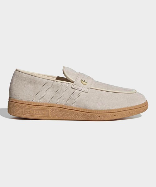 adidas（アディダス）の「HANDBALL SPEZIAL LOAFER / ハンドボール スペツィアル ローファー スニーカー / アディダスオリジナルス adidas Originals（スニーカー・レディース・ベージュ/ブラック/ホワイト・26.0cm/26.5cm/27.0cm/27.5cm/28.0cm/29.0cm/29.5cm/25.0cm/30.0cm/25.5cm/22.0cm/28.5cm/22.5cm/23.0cm/23.5cm/24.0cm/24.5cm/30.5cm/31cm）」の4枚目の写真