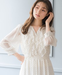 セール】2026春夏新作 シャツレイヤード風ドッキングミニワンピース