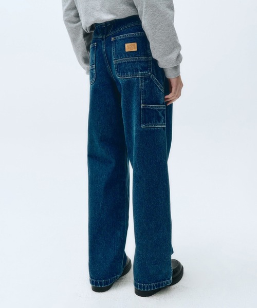 MARITHE + FRANCOIS GIRBAUD（マリテフランソワジルボー）の「W CARPENTER DENIM PANTS（デニムパンツ・レディース・ベージュ/ブルー・27inch/28inch/26inch/25inch）」の2枚目の写真