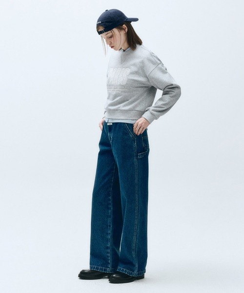 MARITHE + FRANCOIS GIRBAUD（マリテフランソワジルボー）の「W CARPENTER DENIM PANTS（デニムパンツ・レディース・ベージュ/ブルー・27inch/28inch/26inch/25inch）」の4枚目の写真
