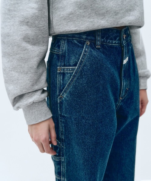 MARITHE + FRANCOIS GIRBAUD（マリテフランソワジルボー）の「W CARPENTER DENIM PANTS（デニムパンツ・レディース・ベージュ/ブルー・27inch/28inch/26inch/25inch）」の6枚目の写真