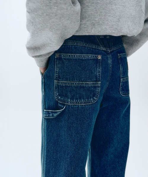 MARITHE + FRANCOIS GIRBAUD（マリテフランソワジルボー）の「W CARPENTER DENIM PANTS（デニムパンツ・レディース・ベージュ/ブルー・27inch/28inch/26inch/25inch）」の7枚目の写真