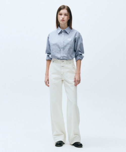 MARITHE + FRANCOIS GIRBAUD（マリテフランソワジルボー）の「W CARPENTER DENIM PANTS（デニムパンツ・レディース・ベージュ/ブルー・27inch/28inch/26inch/25inch）」の14枚目の写真