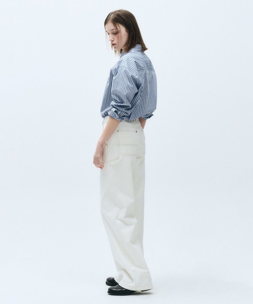 MARITHE + FRANCOIS GIRBAUD（マリテフランソワジルボー）の「W CARPENTER DENIM PANTS（デニムパンツ・レディース・ベージュ/ブルー・27inch/28inch/26inch/25inch）」の15枚目の写真