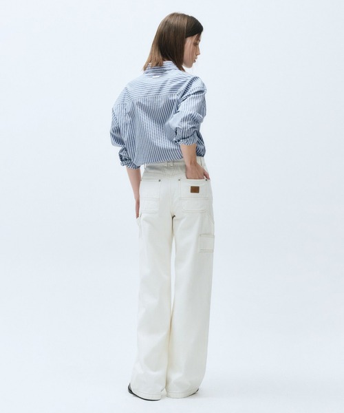 MARITHE + FRANCOIS GIRBAUD（マリテフランソワジルボー）の「W CARPENTER DENIM PANTS（デニムパンツ・レディース・ベージュ/ブルー・27inch/28inch/26inch/25inch）」の16枚目の写真