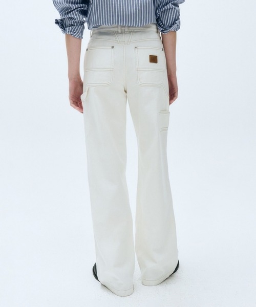 MARITHE + FRANCOIS GIRBAUD（マリテフランソワジルボー）の「W CARPENTER DENIM PANTS（デニムパンツ・レディース・ベージュ/ブルー・27inch/28inch/26inch/25inch）」の18枚目の写真