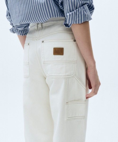 MARITHE + FRANCOIS GIRBAUD（マリテフランソワジルボー）の「W CARPENTER DENIM PANTS（デニムパンツ・レディース・ベージュ/ブルー・27inch/28inch/26inch/25inch）」の21枚目の写真
