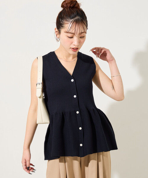 フォクシーベスト♡シルク♡中綿♡ペプラム 40 楽天市場】【最大60％OFFクーポン 5/7 9:59迄】ペプラム ニットベスト