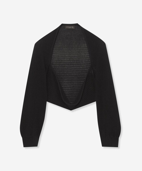 MACKINTOSH LONDON(マッキントッシュ ロンドン)の「【婦人画報4月号掲載】マーガレットボレロ(カーディガン/ボレロ・レディース・ブラック/ホワイト系その他・FREE)」の1枚目の写真