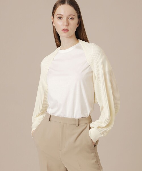 MACKINTOSH LONDON(マッキントッシュ ロンドン)の「【婦人画報4月号掲載】マーガレットボレロ(カーディガン/ボレロ・レディース・ブラック/ホワイト系その他・FREE)」の3枚目の写真