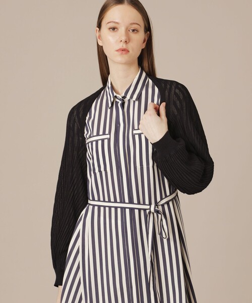 MACKINTOSH LONDON(マッキントッシュ ロンドン)の「【婦人画報4月号掲載】マーガレットボレロ(カーディガン/ボレロ・レディース・ブラック/ホワイト系その他・FREE)」の4枚目の写真