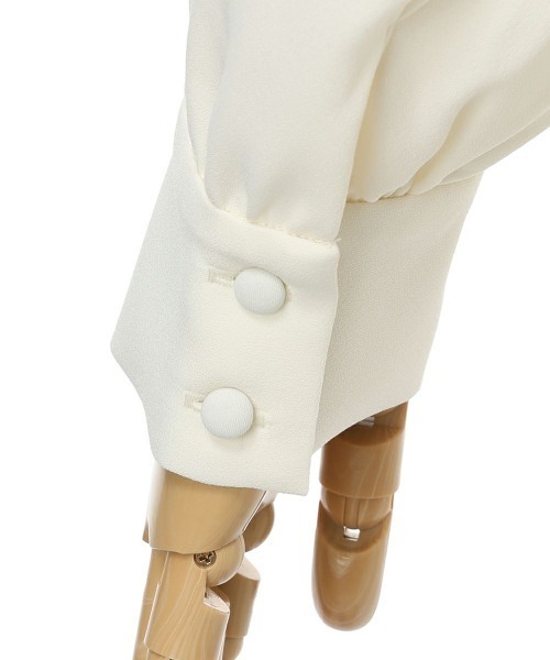 an another angelus(アンアナザーアンジェラス)の「ロゴスカーフリボン付きシャツ(シャツ/ブラウス・レディース・ピンクベージュ/アイボリー・FREE)」の16枚目の写真