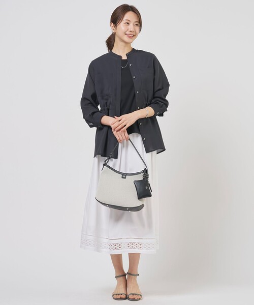 J.PRESS（ジェイプレス）の「【セット着用可】スパンソフトクロス刺繍 スカート（スカート・レディース・ネイビー系/ダルブルー系/ホワイト系・T15/T13）」の19枚目の写真
