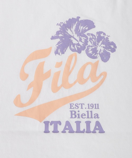 FILA(フィラ)の「FILA / フィラ 半袖プリントT レディース(Tシャツ/カットソー・レディース・ホワイト/ピンク/ホワイト系その他/ラベンダー/ブラック/ネイビー系・M/L)」の11枚目の写真