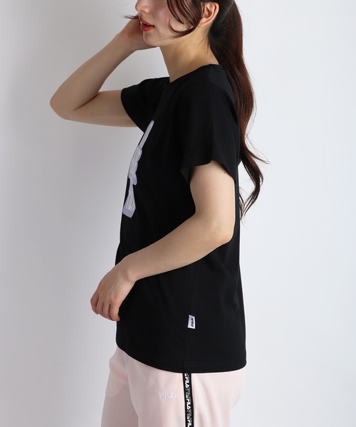 FILA(フィラ)の「FILA / フィラ 半袖プリントT レディース(Tシャツ/カットソー・レディース・ホワイト/ピンク/ホワイト系その他/ラベンダー/ブラック/ネイビー系・M/L)」の13枚目の写真