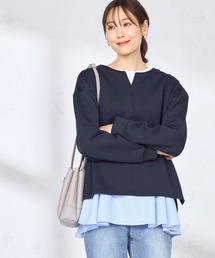 GALLORIA | ダンボールキーネックプルオーバー(Tシャツ/カットソー)
