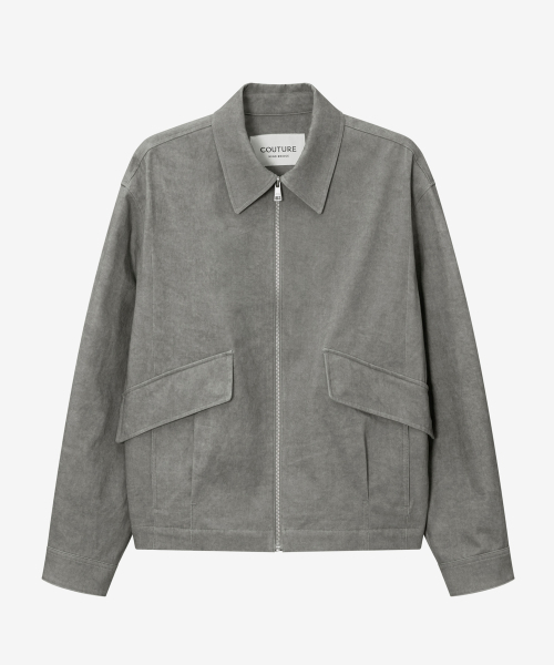 MINDBRIDGE（マインドブリッジ）の「[COUTURE]ピグメントウォッシングオーバーサイズジップアップジャケット（デニムジャケット・メンズ・グレー・100/110/95/105）」の7枚目の写真