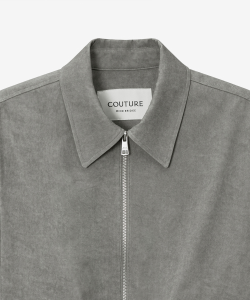 MINDBRIDGE（マインドブリッジ）の「[COUTURE]ピグメントウォッシングオーバーサイズジップアップジャケット（デニムジャケット・メンズ・グレー・100/110/95/105）」の9枚目の写真