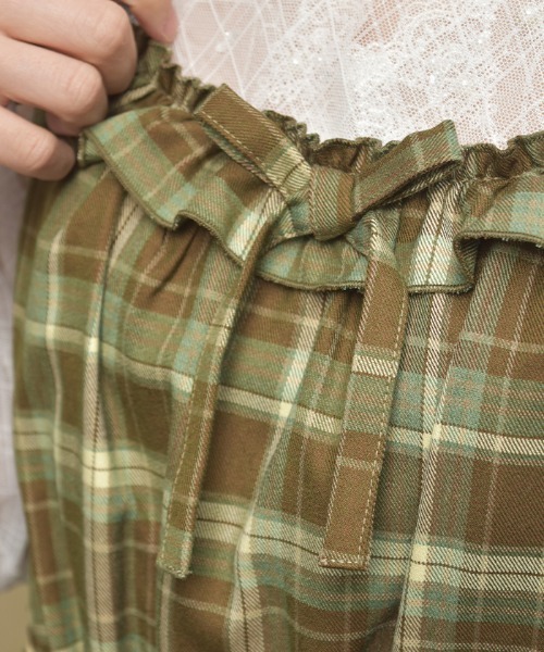 axes femme（アクシーズファム）の「フリル×コットンレースワンピース（ワンピース・レディース・クリーム/ホワイト/グリーン・FREE）」の12枚目の写真